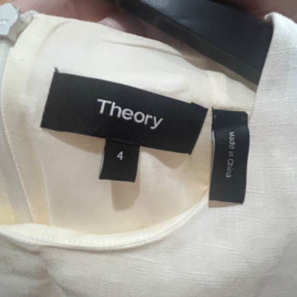 NWOT Theory Linen Nature Print Shift Dress - Picture 4 of 5